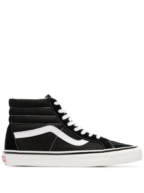 TB Vans black and white SK8-Hi 38 DX suede leather and canvas sneakers 