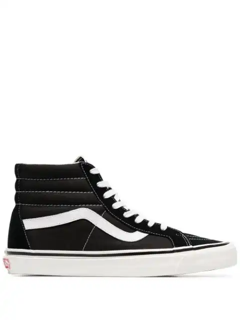 LY Vans black and white SK8-Hi 38 DX suede leather and canvas sneakers 