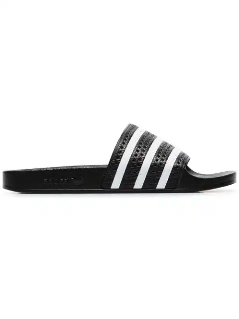 Affordable adidas Adilette three-stripe slides 