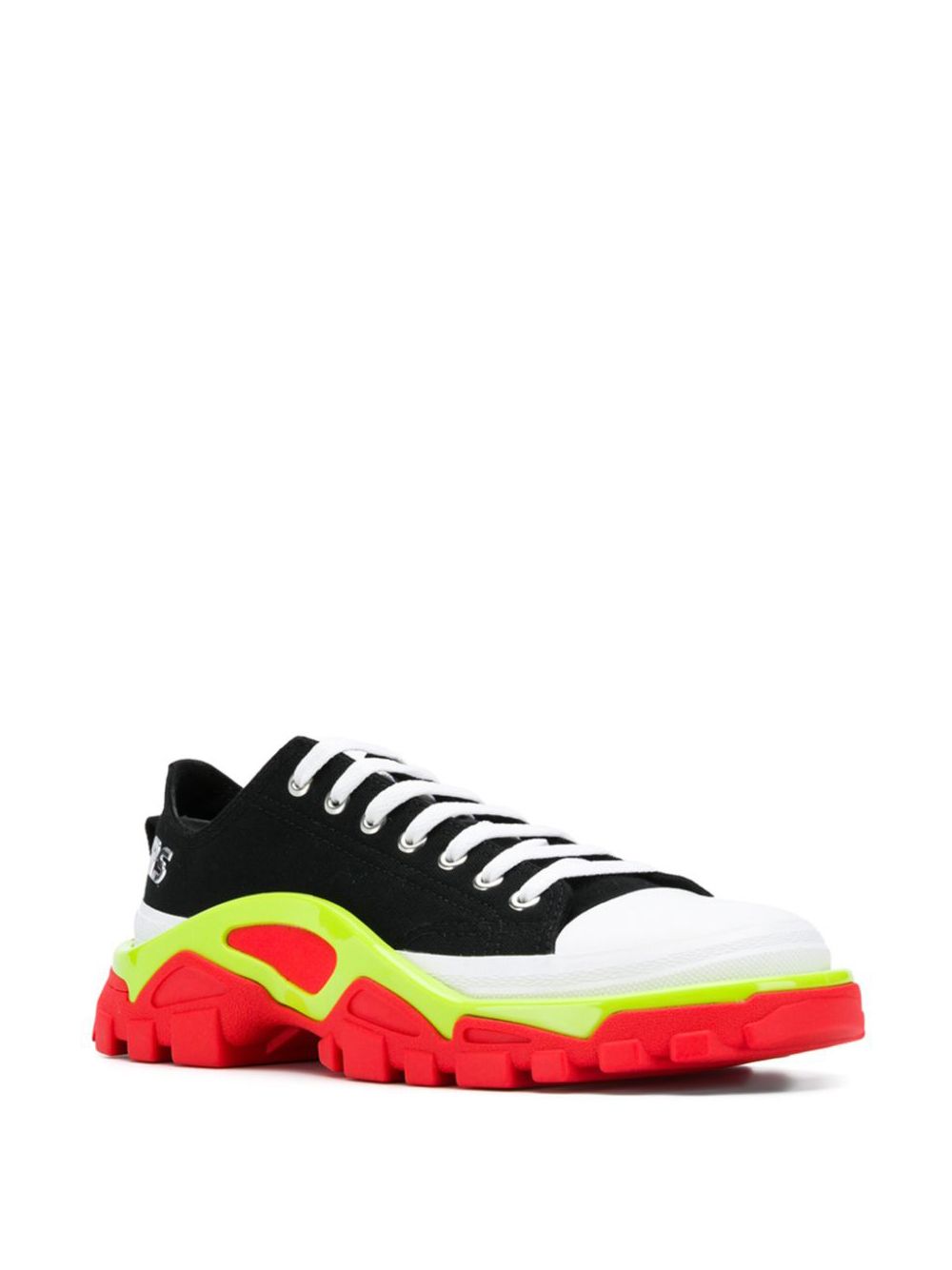 TB adidas by Raf Simons x Raf Simons Detroit Runner contrast sole low-top cotton sneakers 