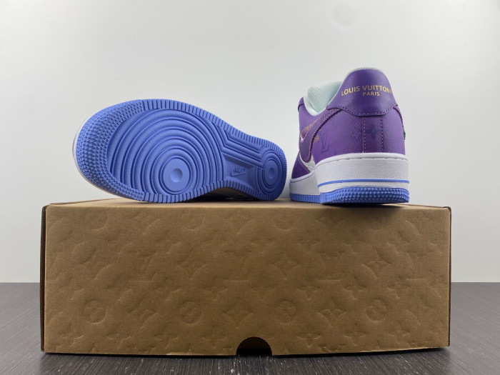 TB Louis Vuitton Nike Air Force 1 Low Purple