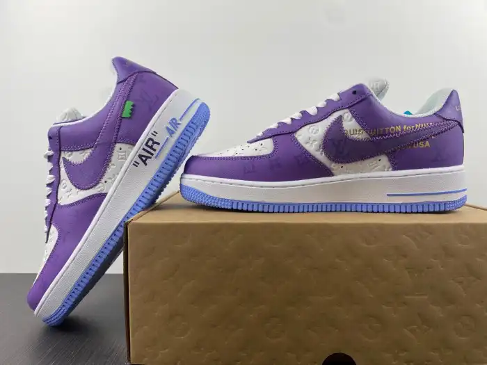 Bmlin Shoes Louis Vuitton Nike Air Force 1 Low Purple