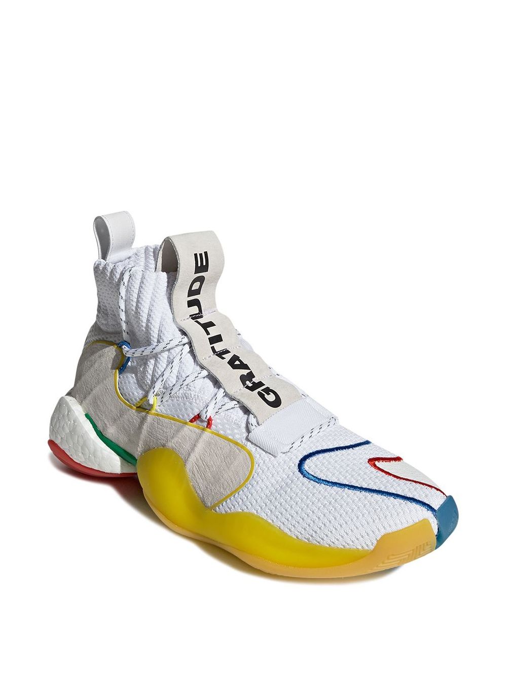 KICKWHO adidas x Pharrell Crazy BYW LVL X “White” sneakers 