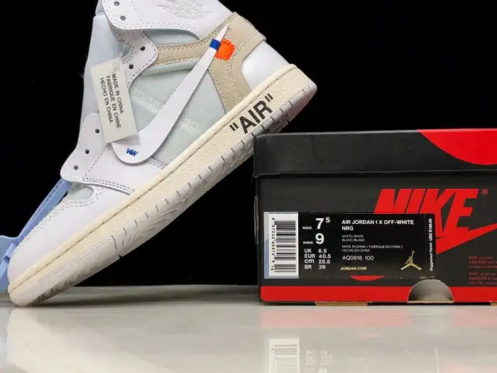 Kicked Out Shoe Store Off-White Air Jordan 1 Retro High White AQ0818-100