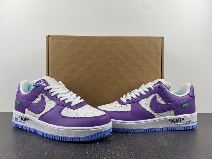 TB Louis Vuitton Nike Air Force 1 Low Purple