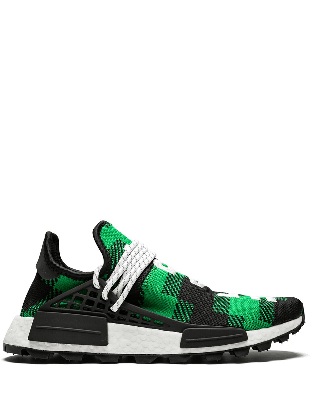 KICKWHO adidas x Billionaires Boys Club x Pharrell Williams NMD Hu "Plaid Pack Green" sneakers 