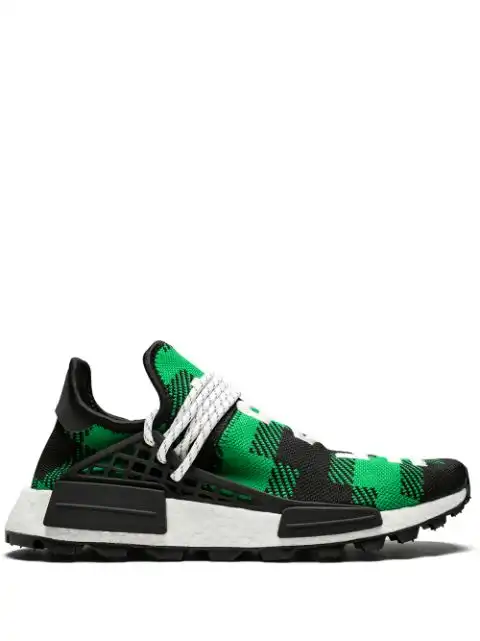 Husky adidas x Billionaires Boys Club x Pharrell Williams NMD Hu "Plaid Pack Green" sneakers 