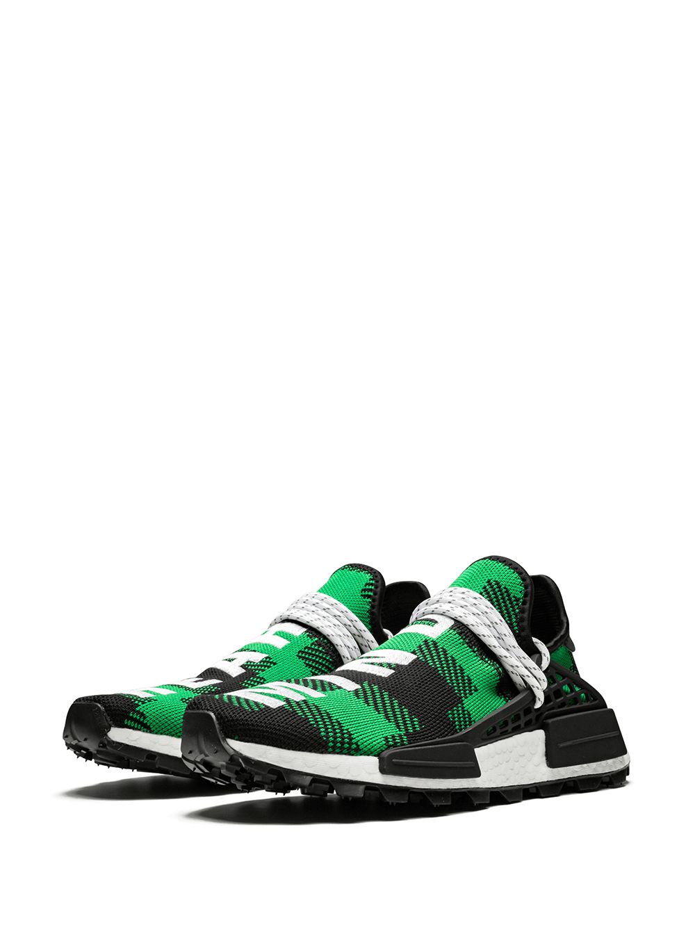 KICKWHO adidas x Billionaires Boys Club x Pharrell Williams NMD Hu "Plaid Pack Green" sneakers 