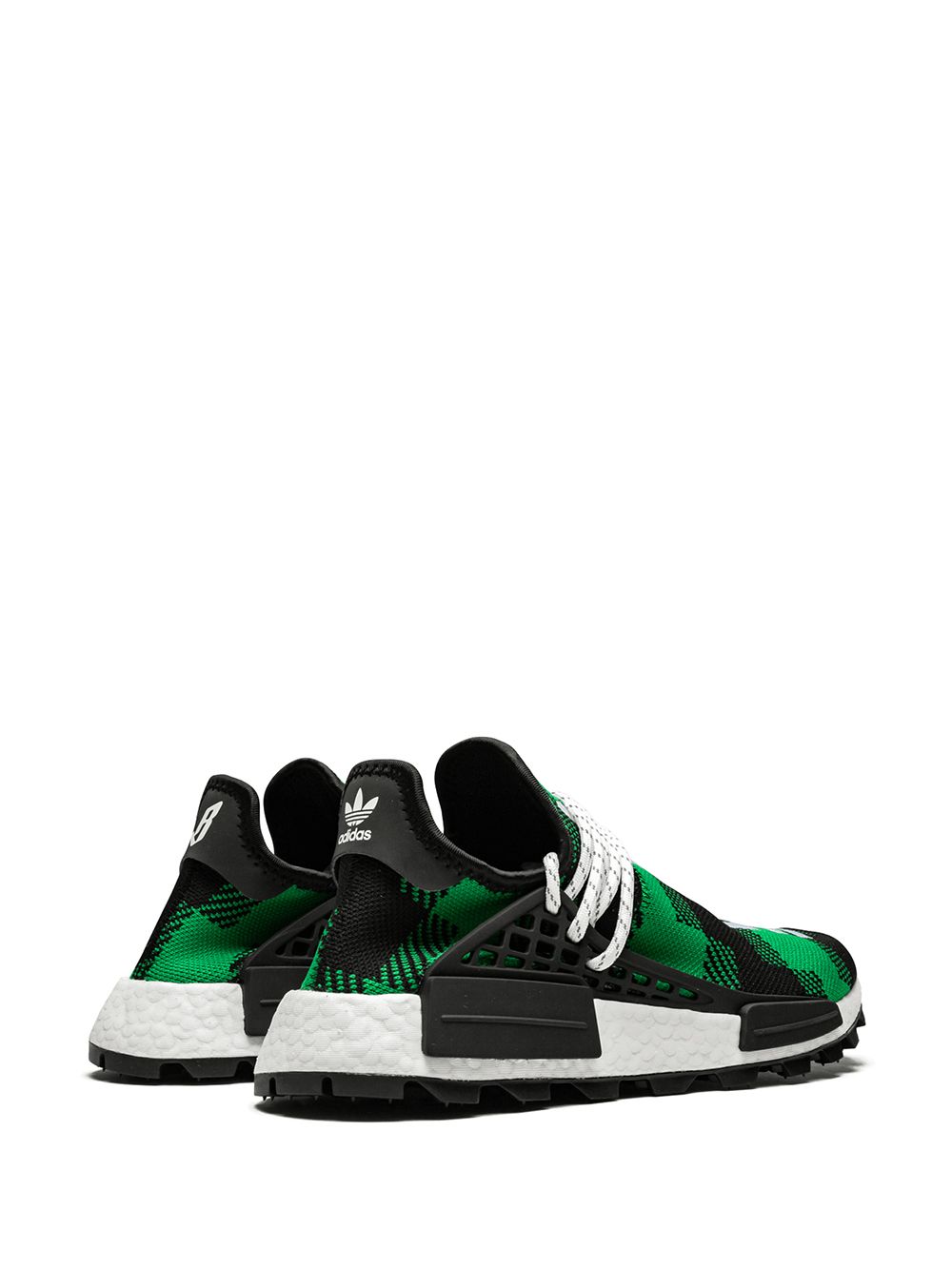 KICKWHO adidas x Billionaires Boys Club x Pharrell Williams NMD Hu "Plaid Pack Green" sneakers 