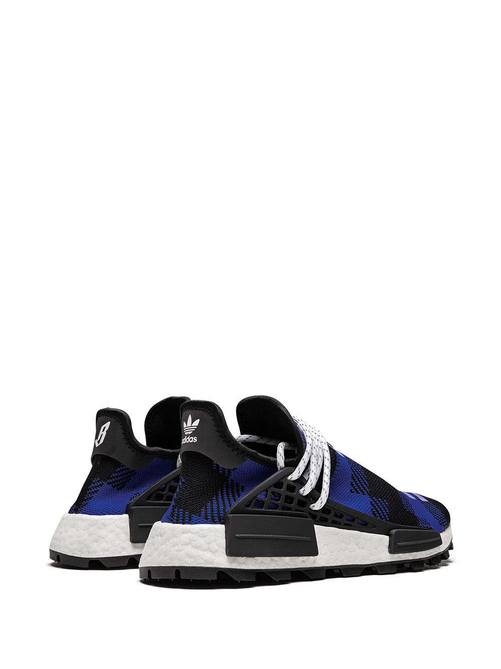 KICKWHO adidas x BBC x Pharrell NMD Hu "Plaid Pack - Blue" sneakers 