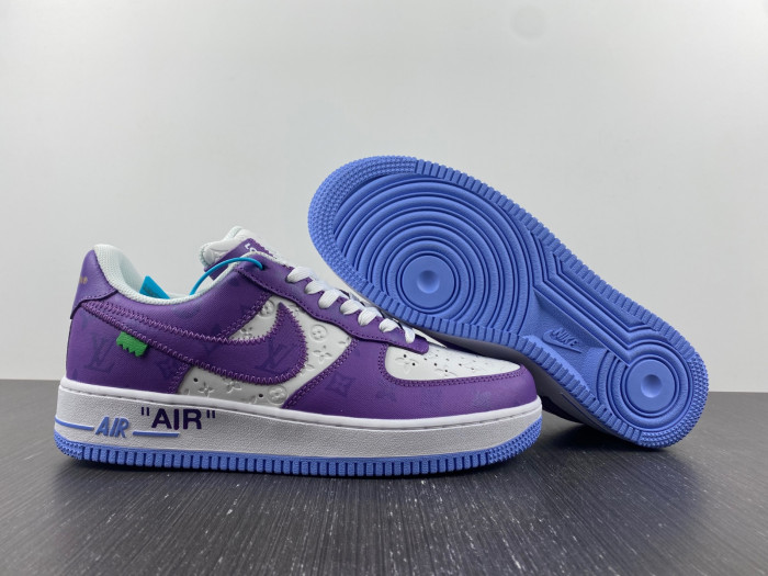 TB Louis Vuitton Nike Air Force 1 Low Purple