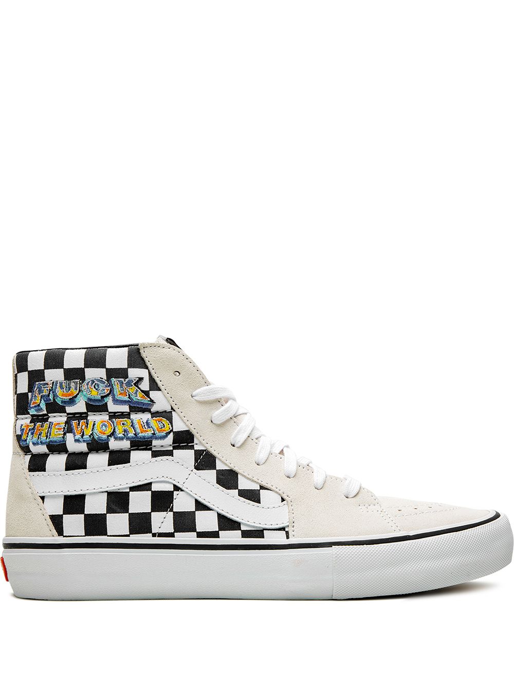 TB Vans x Supreme Sk8-Hi Pro "F*ck The World - Checkerboard" sneakers 