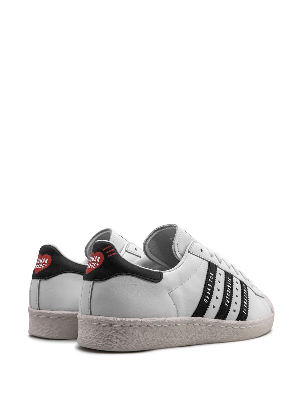 KICKWHO adidas Superstar 80s Human Made "White Black" sneakers 