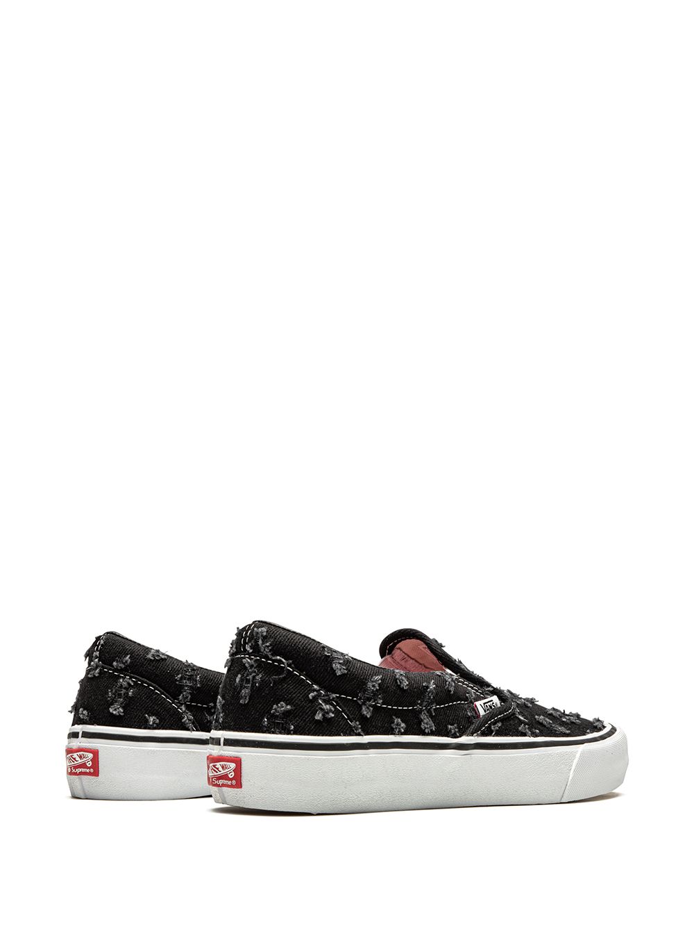 TB Vans x Supreme Slip-On Pro "Black Hole Punch Denim" sneakers 