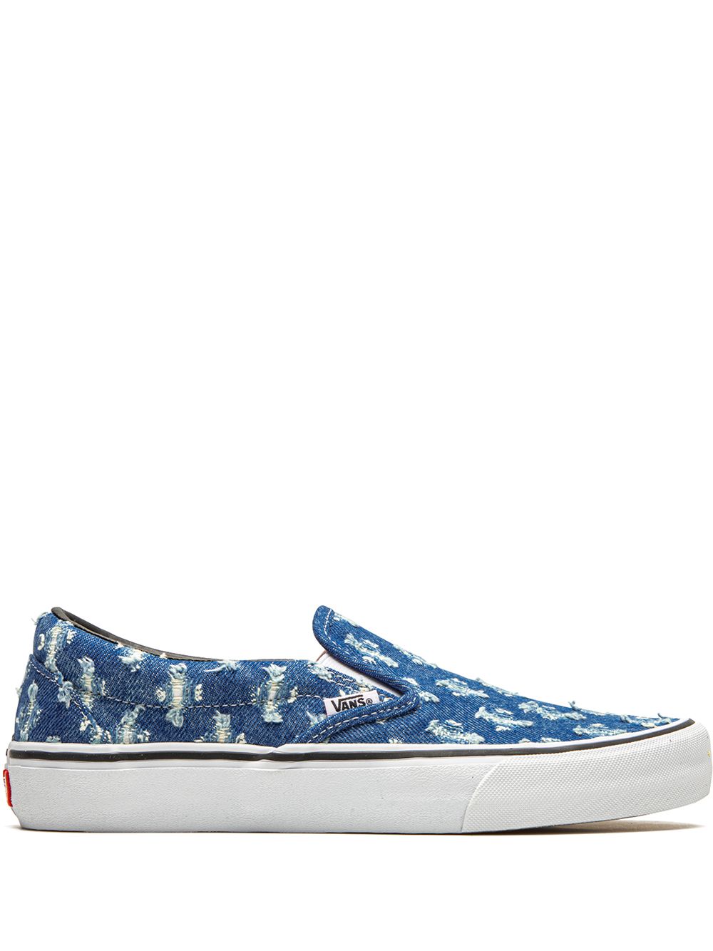 TB Vans x Supreme Slip-On Pro "Blue Hole Punch Denim" sneakers 