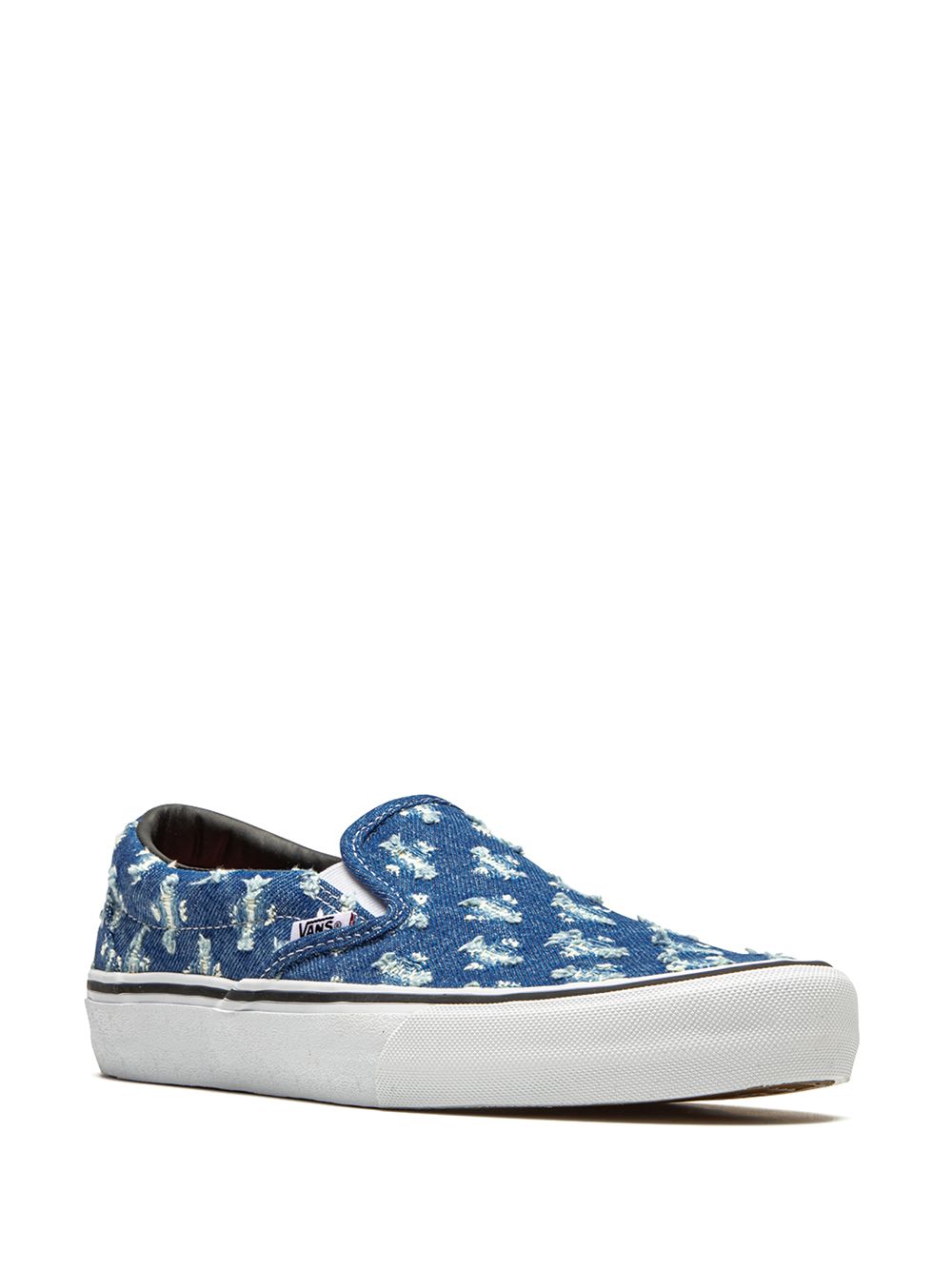 TB Vans x Supreme Slip-On Pro "Blue Hole Punch Denim" sneakers 