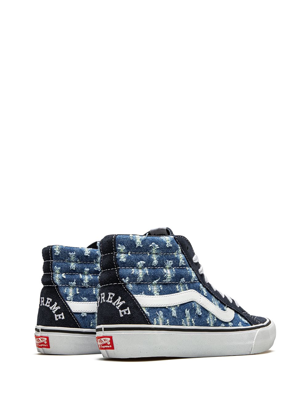 TB Vans x Supreme Sk8-Hi "Hole Punch Denim - Blue" sneakers 