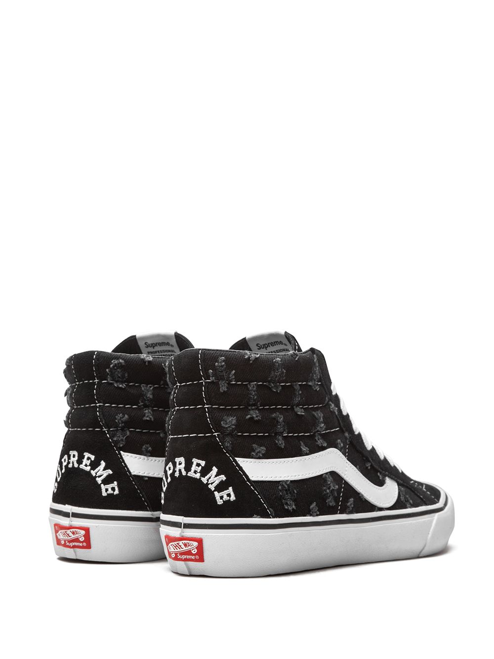 TB Vans x Supreme Sk8-Hi "Hole Punch Denim - Black" sneakers 