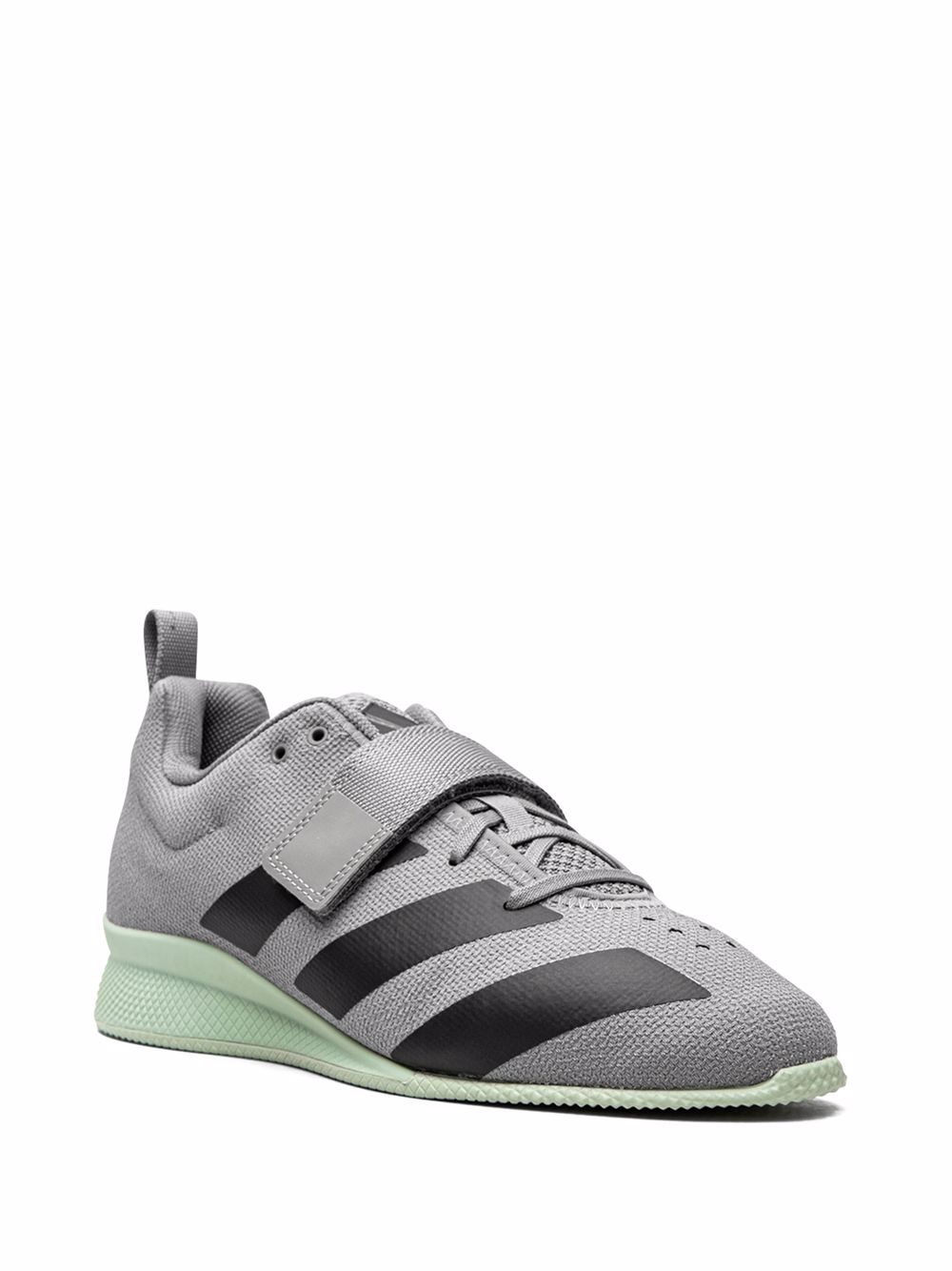 KICKWHO adidas Adipower Weightlifting 2 "Grey Three Core Black Green TI" sneakers 