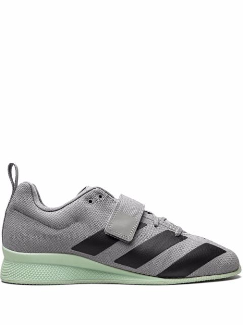 KICKWHO adidas Adipower Weightlifting 2 "Grey Three Core Black Green TI" sneakers 