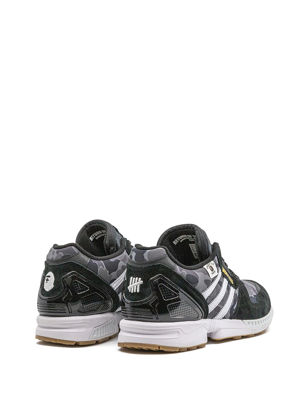 TB adidas x Bape x Undefeated ZX 8000 "Black" sneakers 