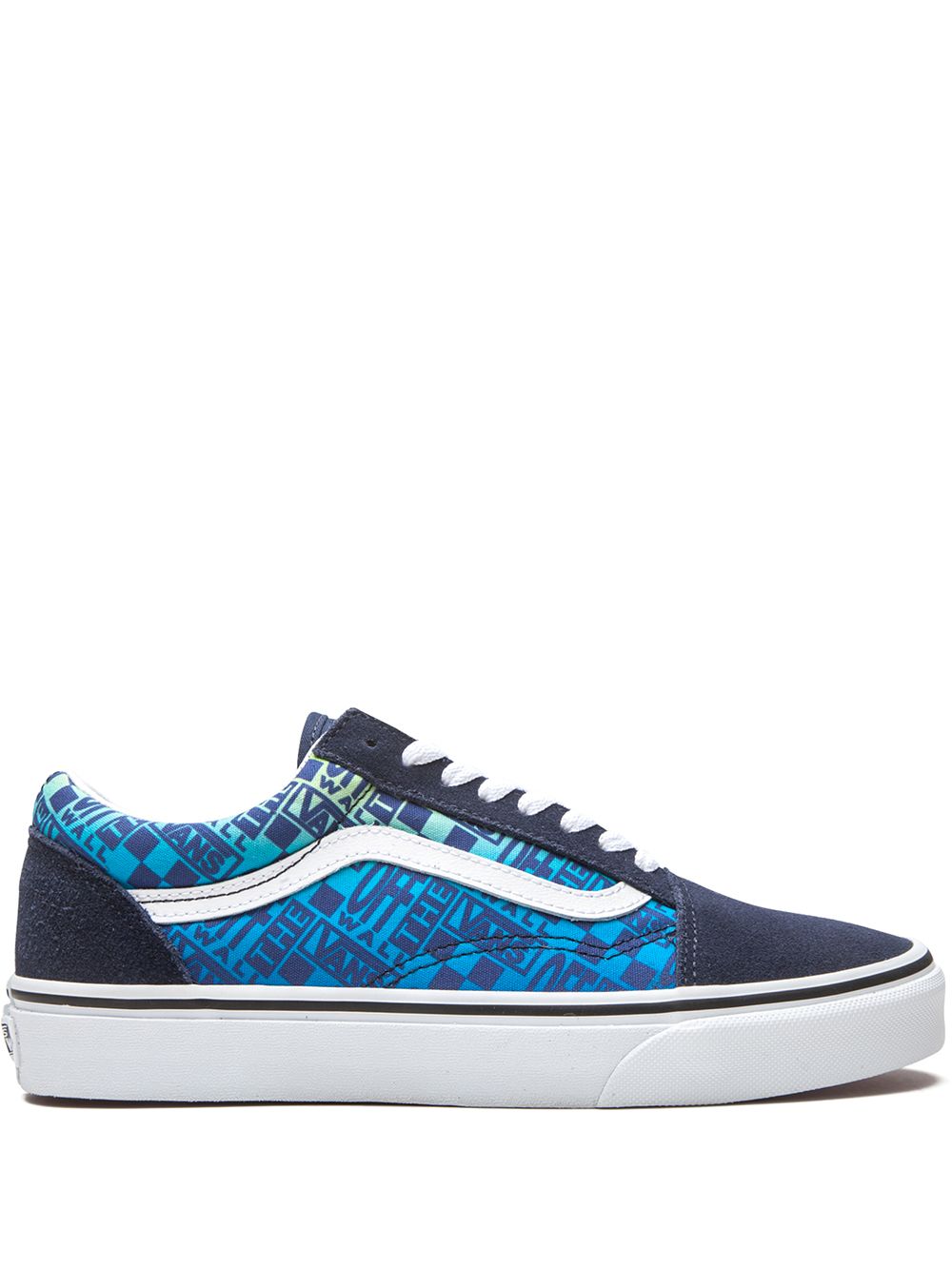 KICKWHO Vans Old Skool "Off The Wall Logos - Blue" sneakers 