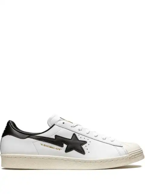 Husky adidas x Bapte Superstar 80s ''White Black'' sneakers 