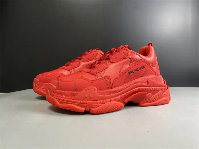 Bmlin BLCG ALL OVER LOGO TRIPLE S SNEAKER RED 524039 W2FA1 7632