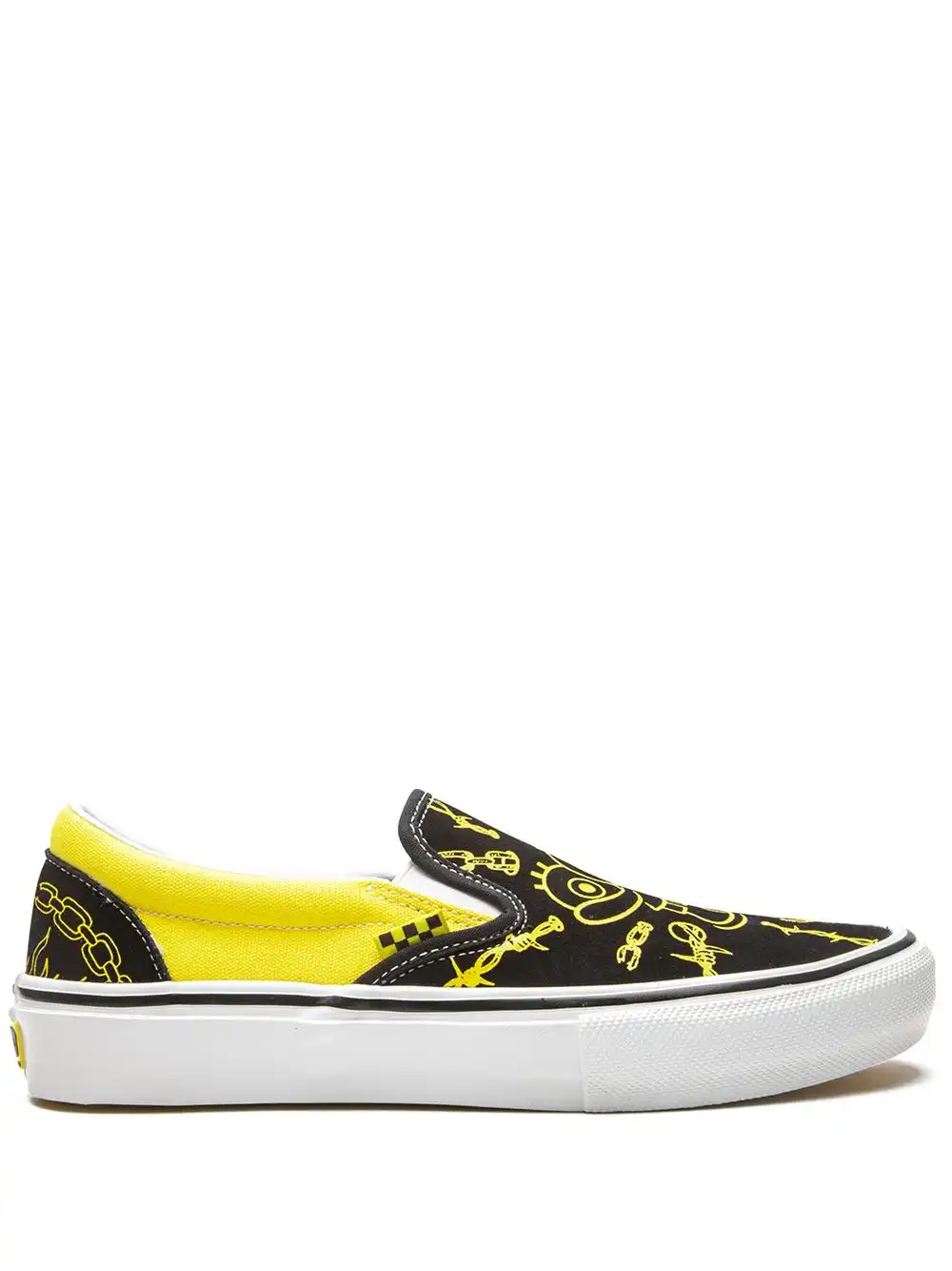 Cheap LY Vans x Mike Gigliotti x SpongeBob SquarePants Skate Slip On sneakers 