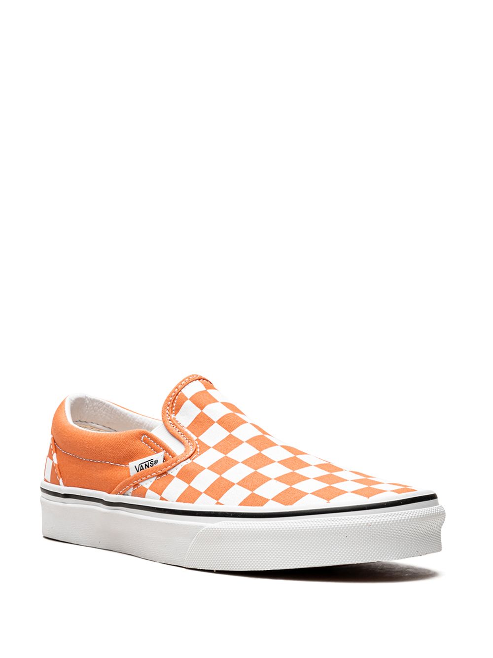 TB Vans Classic slip-on Checkerboard "Cadmium Orange" sneakers 