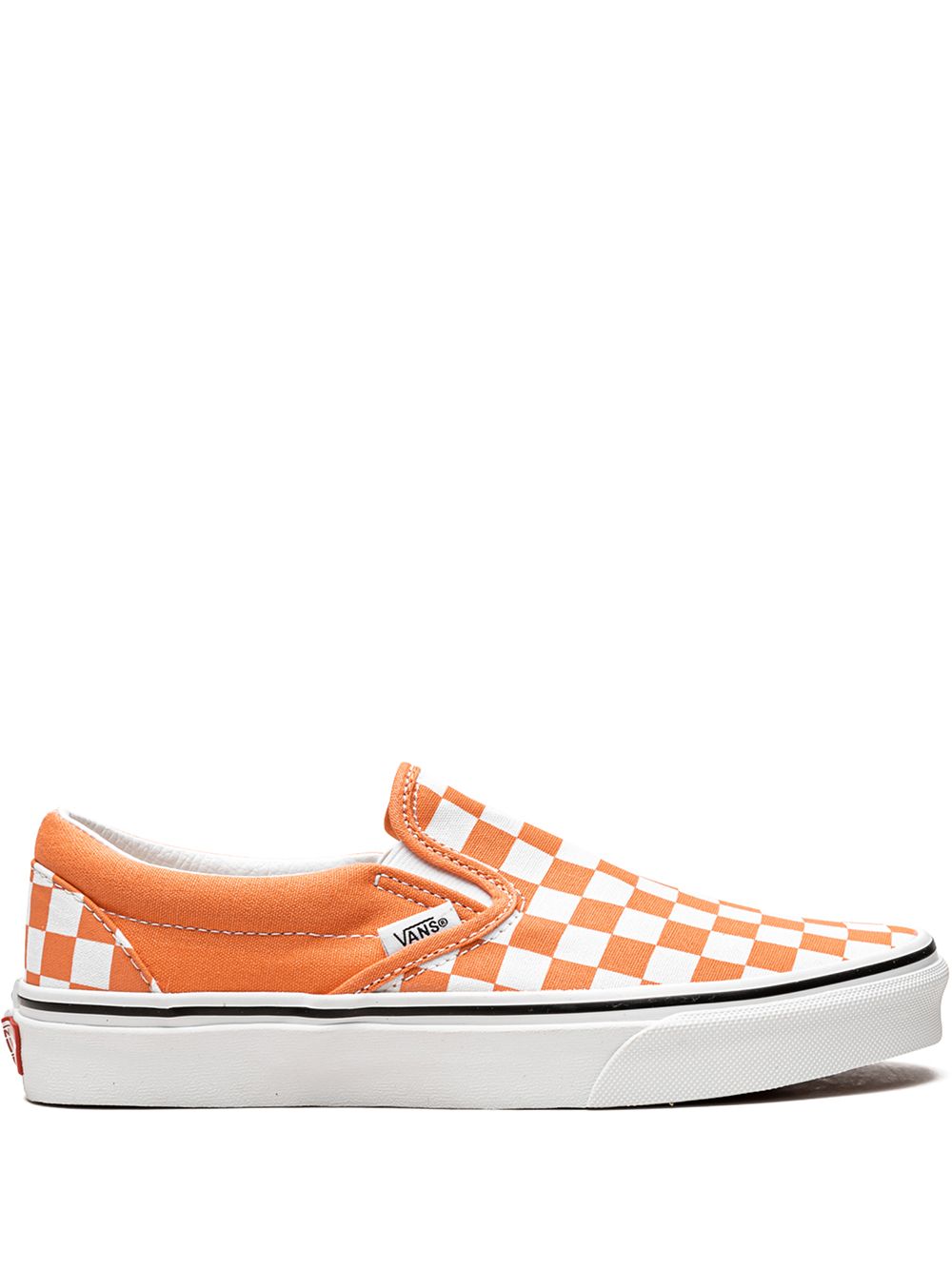 TB Vans Classic slip-on Checkerboard "Cadmium Orange" sneakers 