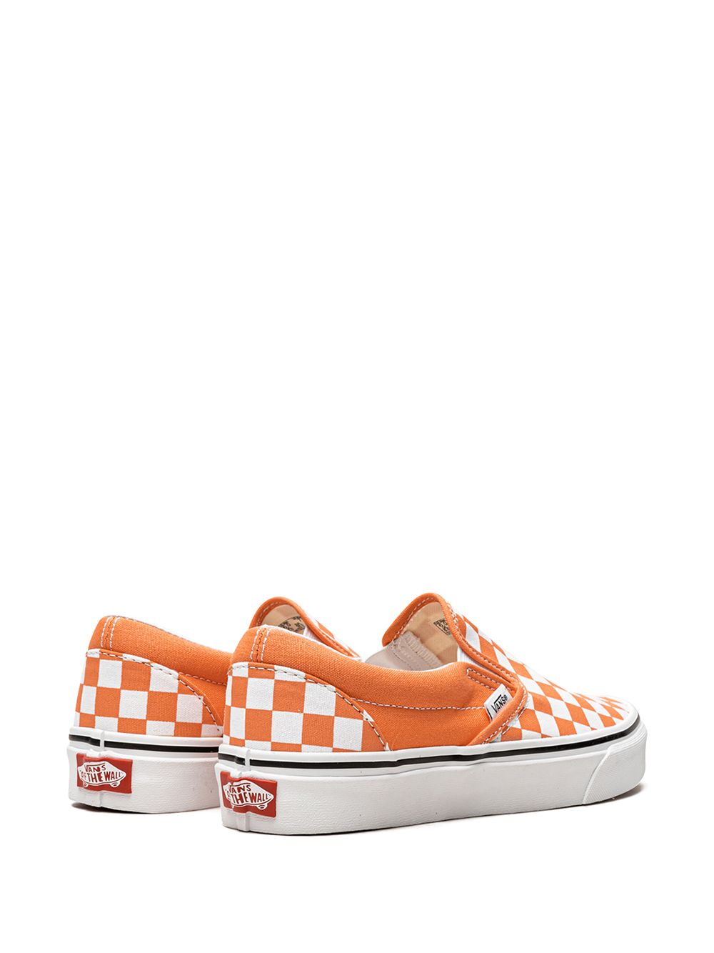 TB Vans Classic slip-on Checkerboard "Cadmium Orange" sneakers 