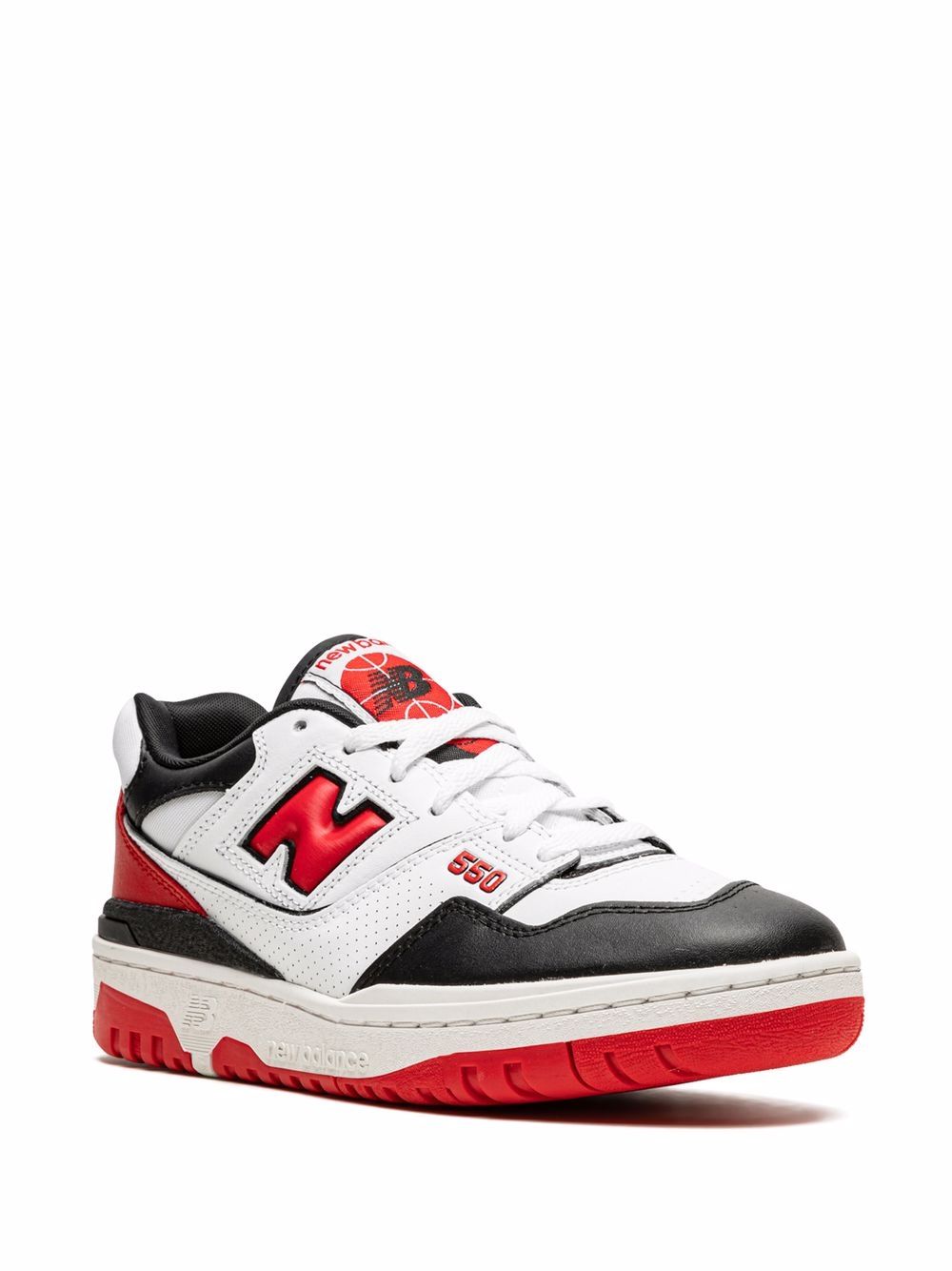 KICKWHO New Balance 550 "White Red Black" sneakers 