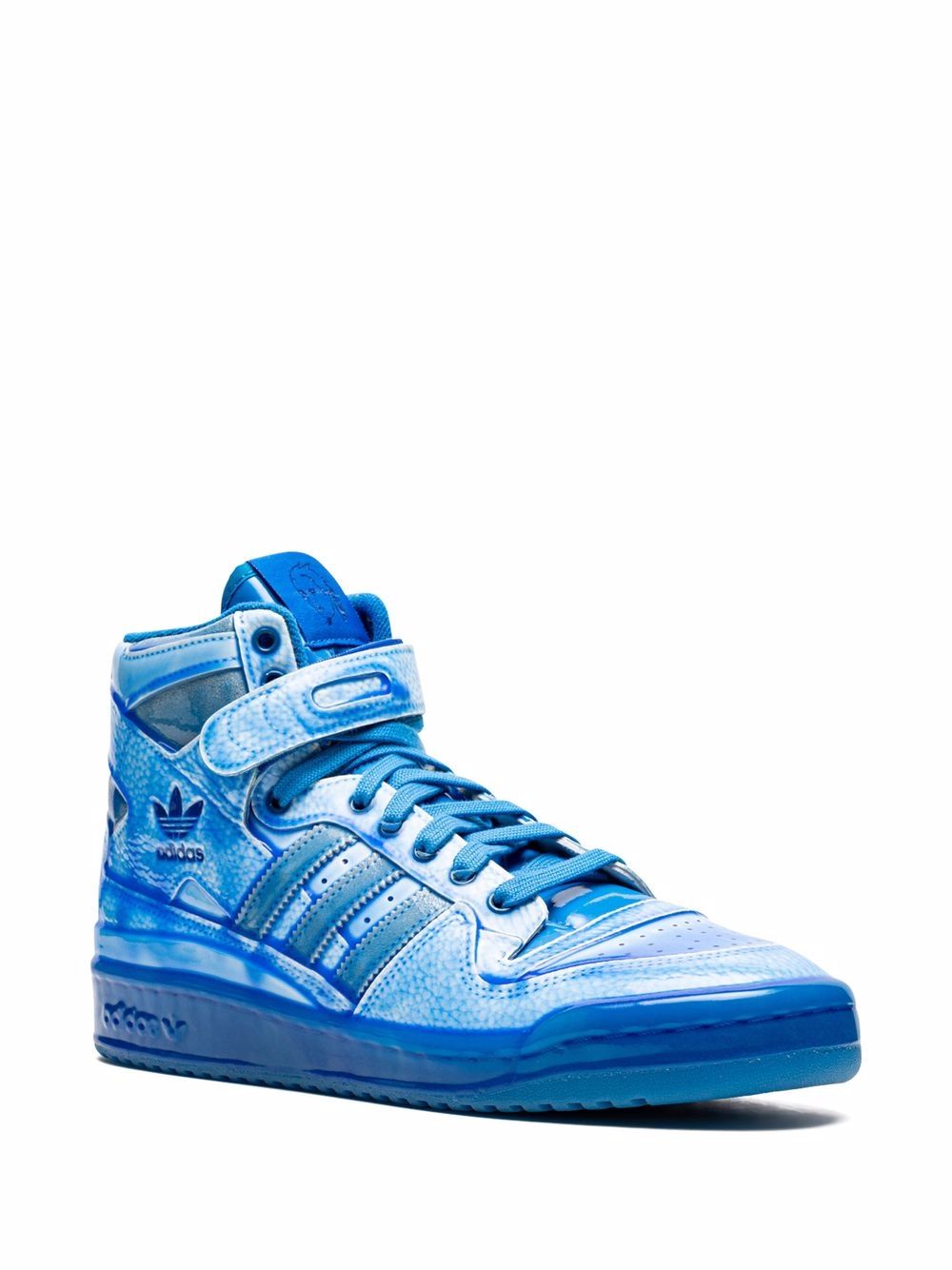 KICKWHO adidas x Jeremy Scott Forum high-top "Dipped Blue" sneakers 