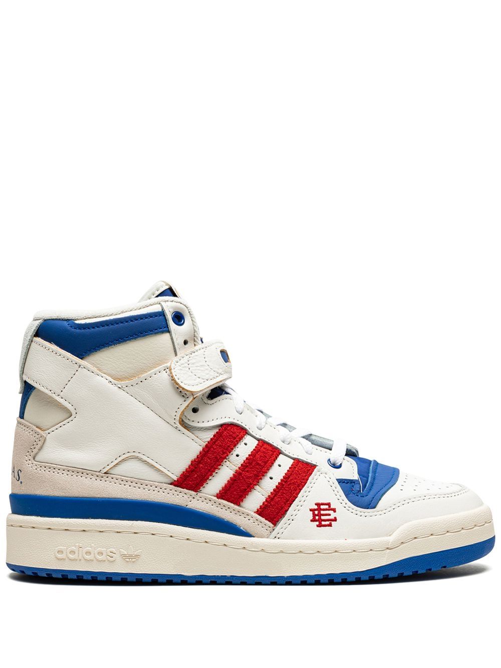 TB adidas x Eric Emanuel Forum 84 High "Midnight Madness Kansas Jayhawks" sneakers 