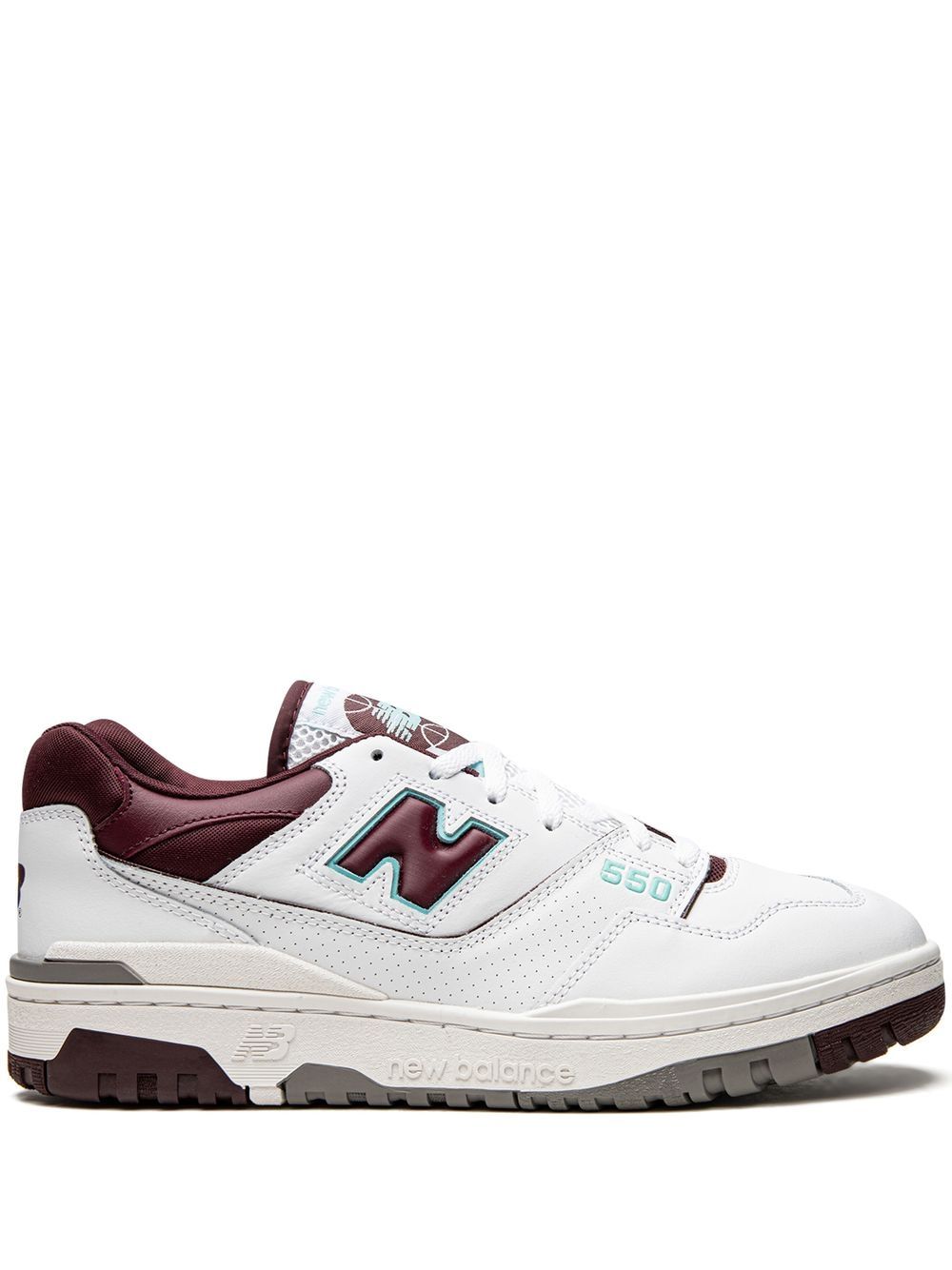 TB New Balance 550 "Burgundy Cyan" sneakers 