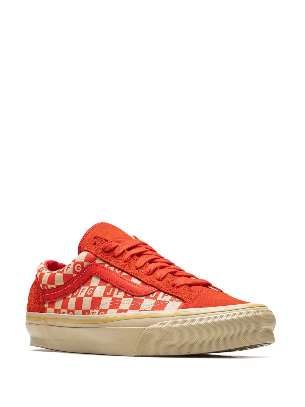 TB Vans x Joe Freshgoods OG Style 36 LX "Honeymoon Stage Red" sneakers 