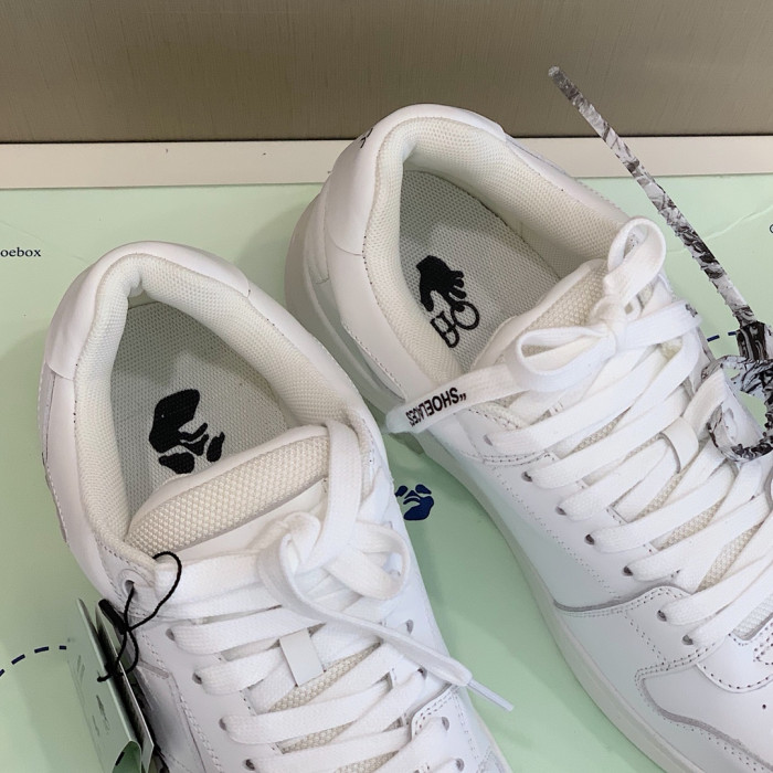 TB OFF WHITETM C O VIRGIL ABLOH OUT OF OFFICE LOW-TOP LEATHER SNEAKERS "OOO"