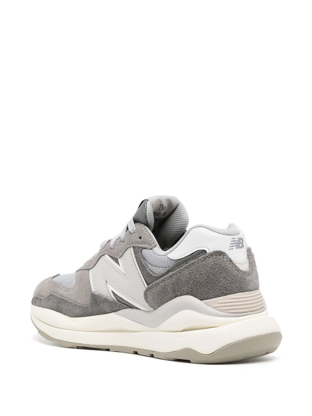 KICKWHO New Balance logo-patch panelled sneakers 