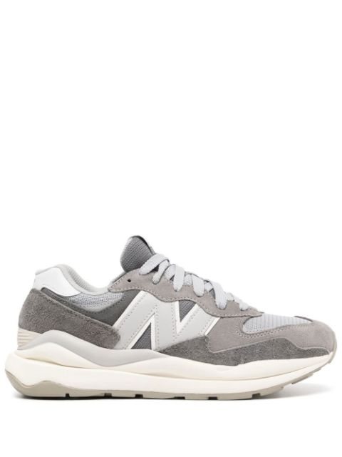 KICKWHO New Balance logo-patch panelled sneakers 