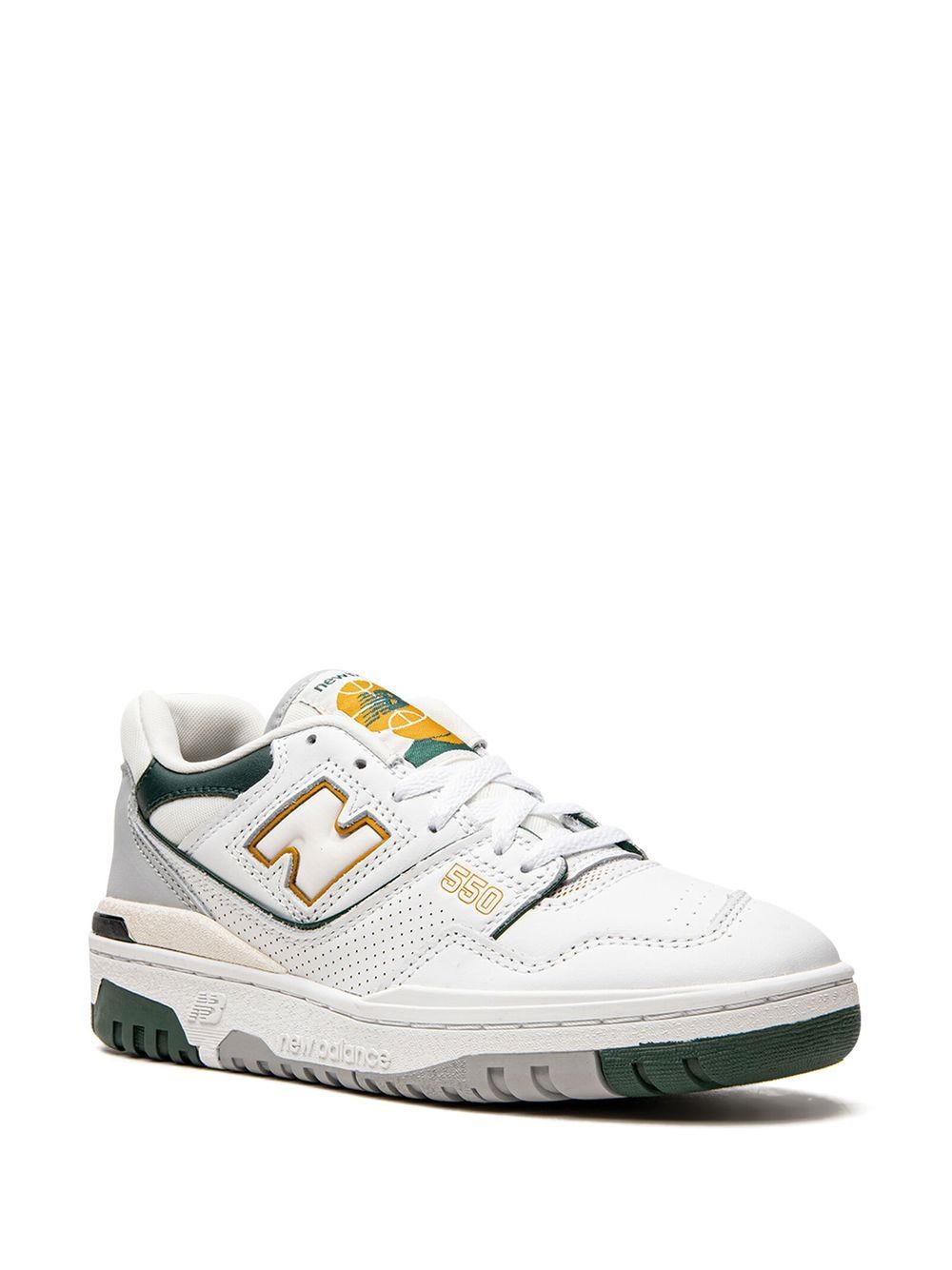 TB New Balance 550 "White Nightwatch Green" sneakers 