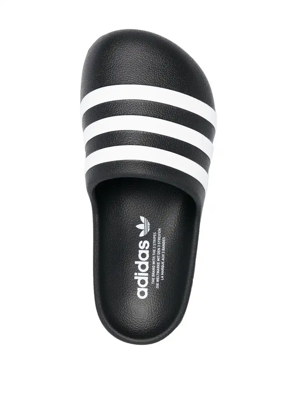 Cheap adidas striped rubber slides 