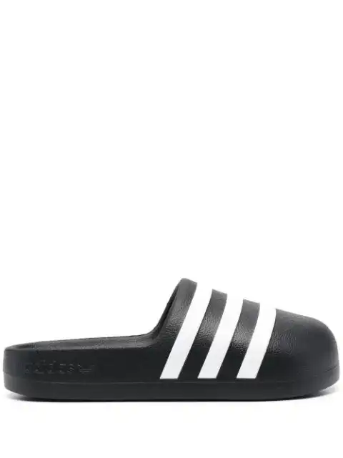 Cheap adidas striped rubber slides 