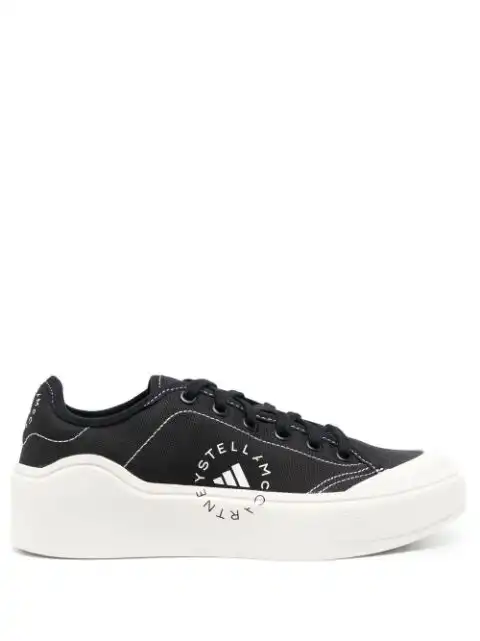 Husky adidas by Stella McCartney logo print lace-up sneakers 