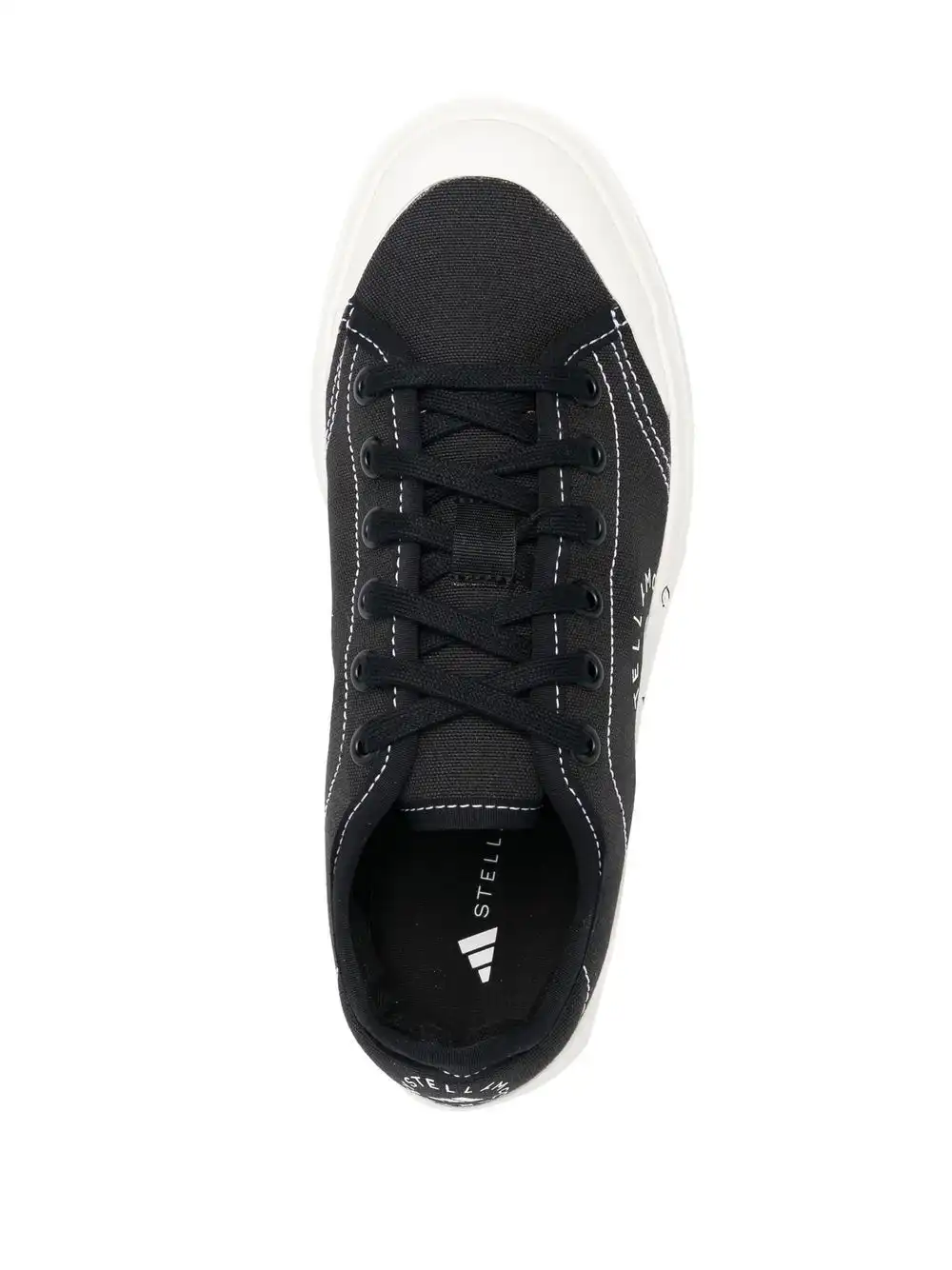 Cheap adidas by Stella McCartney logo print lace-up  