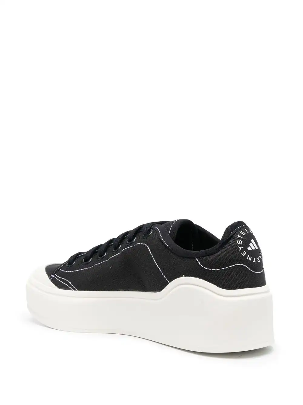 Affordable adidas by Stella McCartney logo print lace-up sneakers 