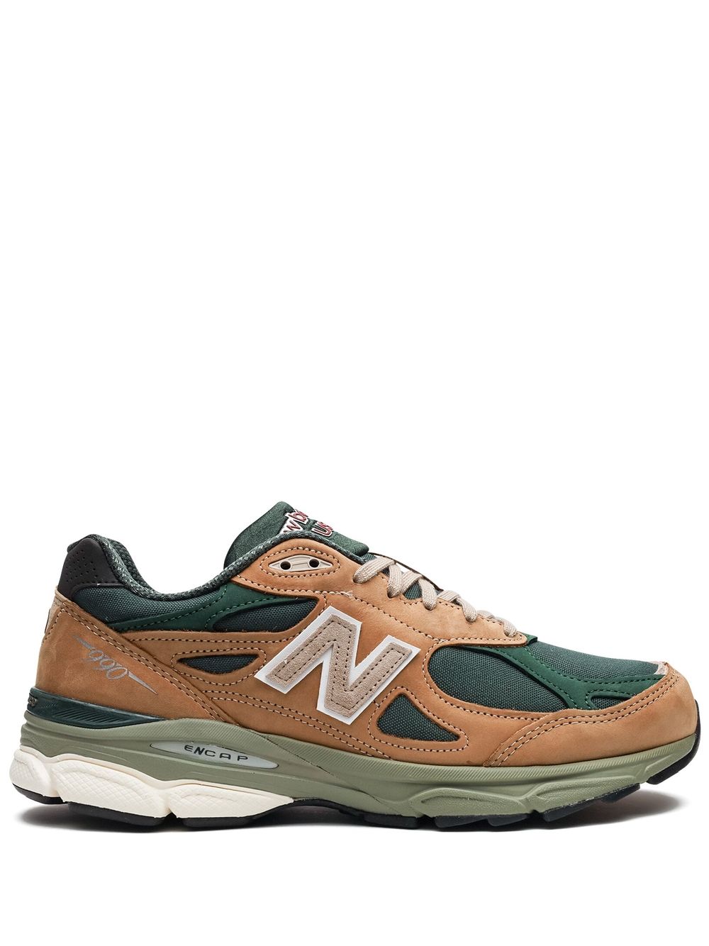 TB New Balance 990 v3 Made in USA “Tan Green” sneakers 