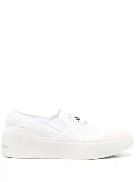 adidas by Stella McCartney logo-print slip-on sneakers 