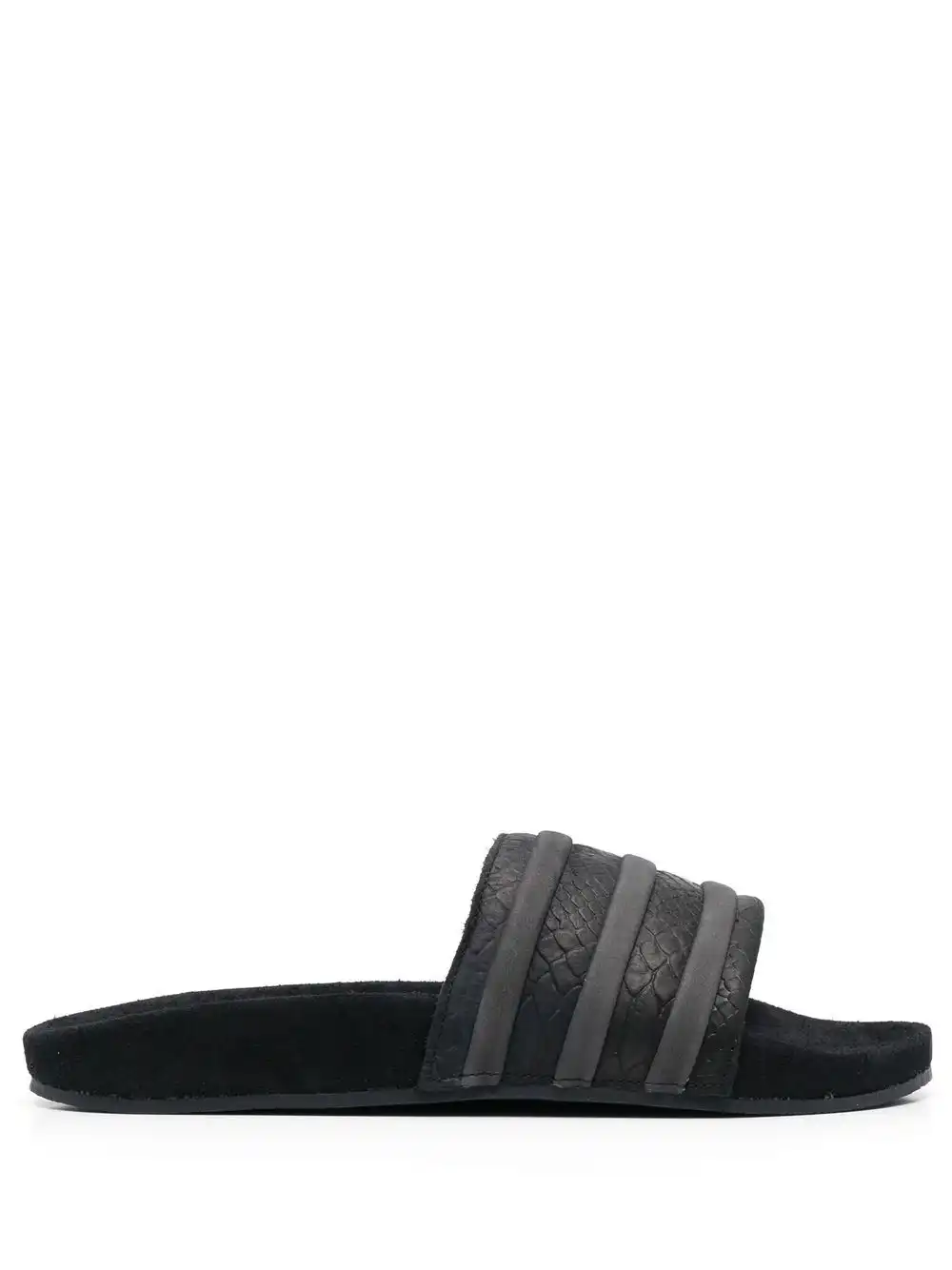 Affordable adidas embossed-logo stripe-detail slides 