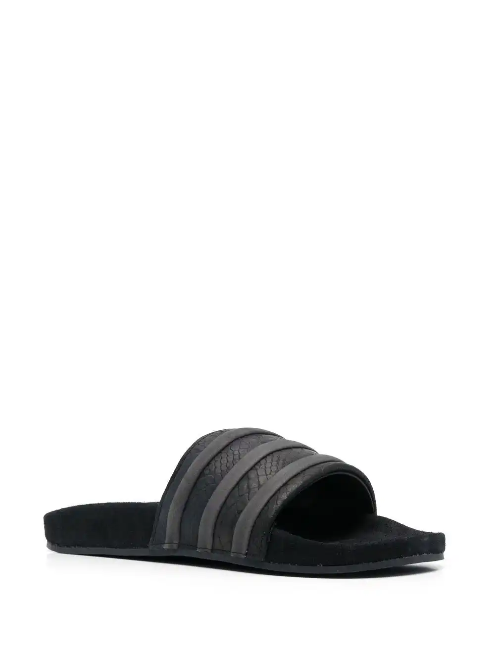 Affordable adidas embossed-logo stripe-detail slides 